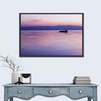 Lavender Lake Ohrid Sunset Wall Art