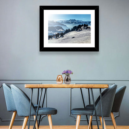 Ski Mountain Slope Wall Art