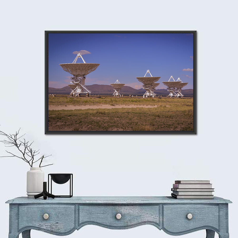 Very Large Array Radio Telescopes Wall Art in a room, landscape