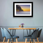 Winter Fog at Sunset Wall Art