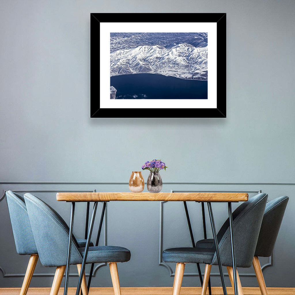 Lake Sevan Aerial Winter View Wall Art