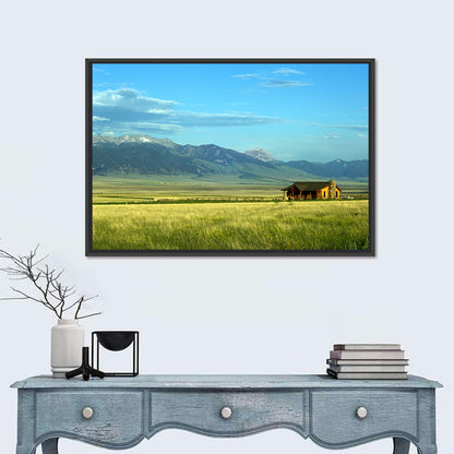 Montana Mountains Ranch Wall Art