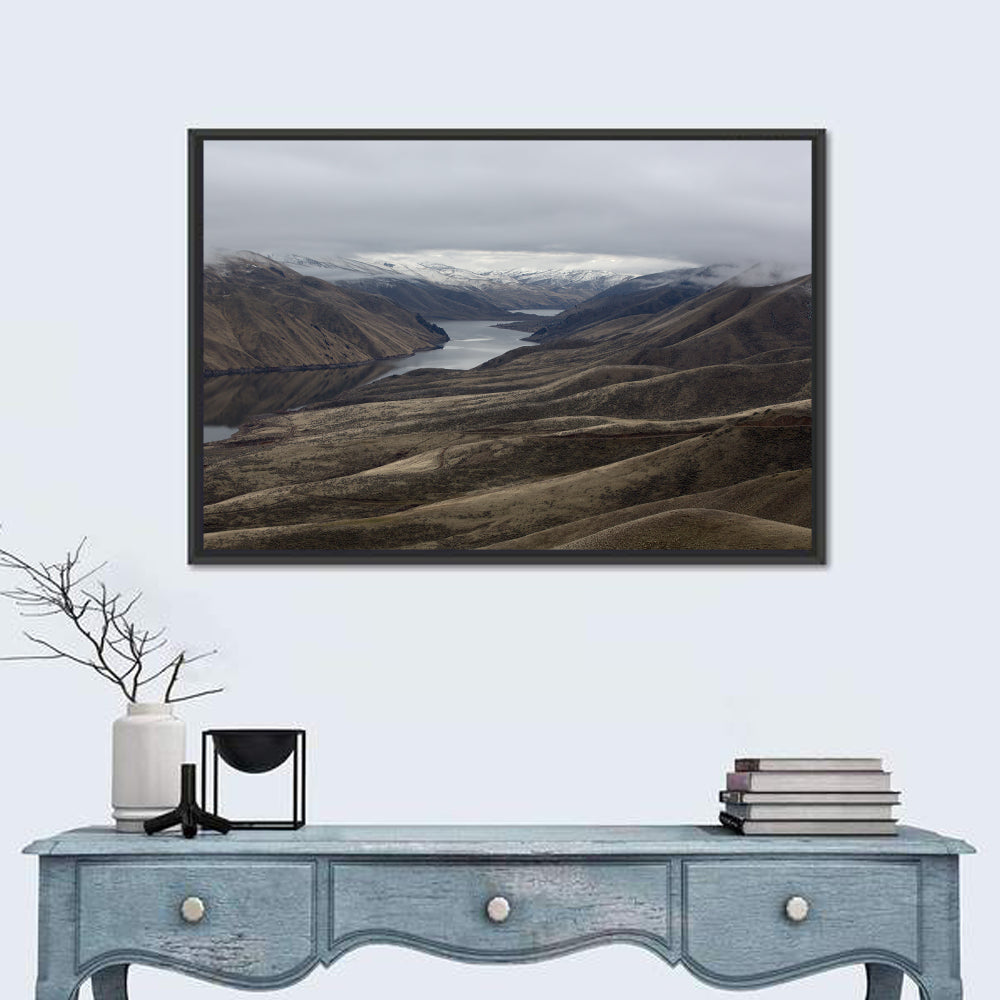 Snow-dusted Snake River Canyon Wall Art