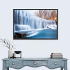 Seeley's Pond Winter Waterfall Wall Art