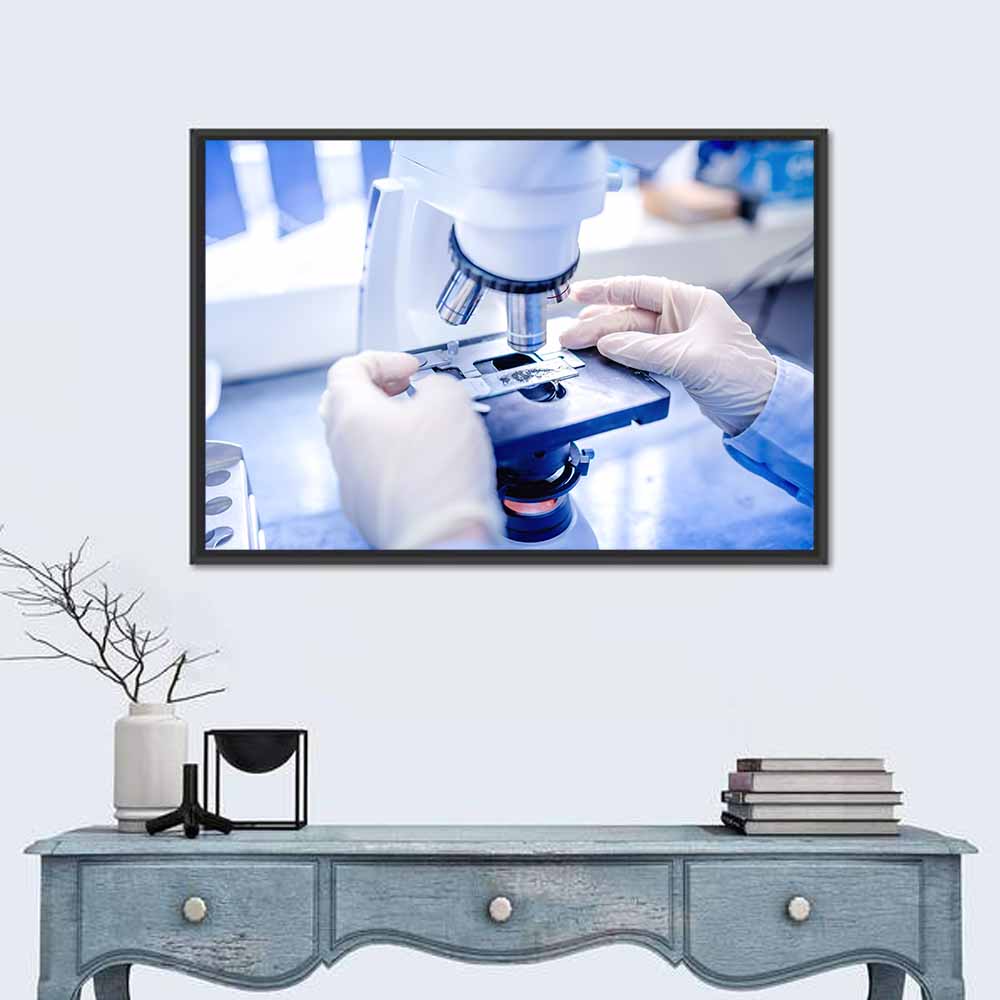 Laboratory Microscope Close-up Wall Art