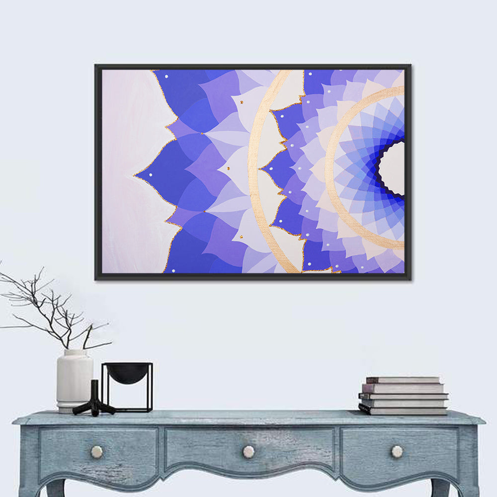 Sahasrara Chakra Lotus Mandala Wall Art