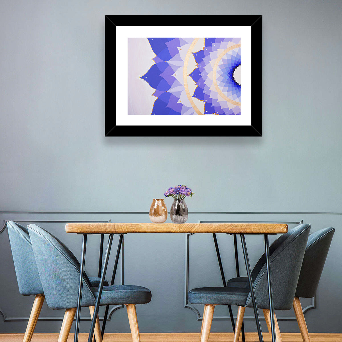 Sahasrara Chakra Lotus Mandala Wall Art