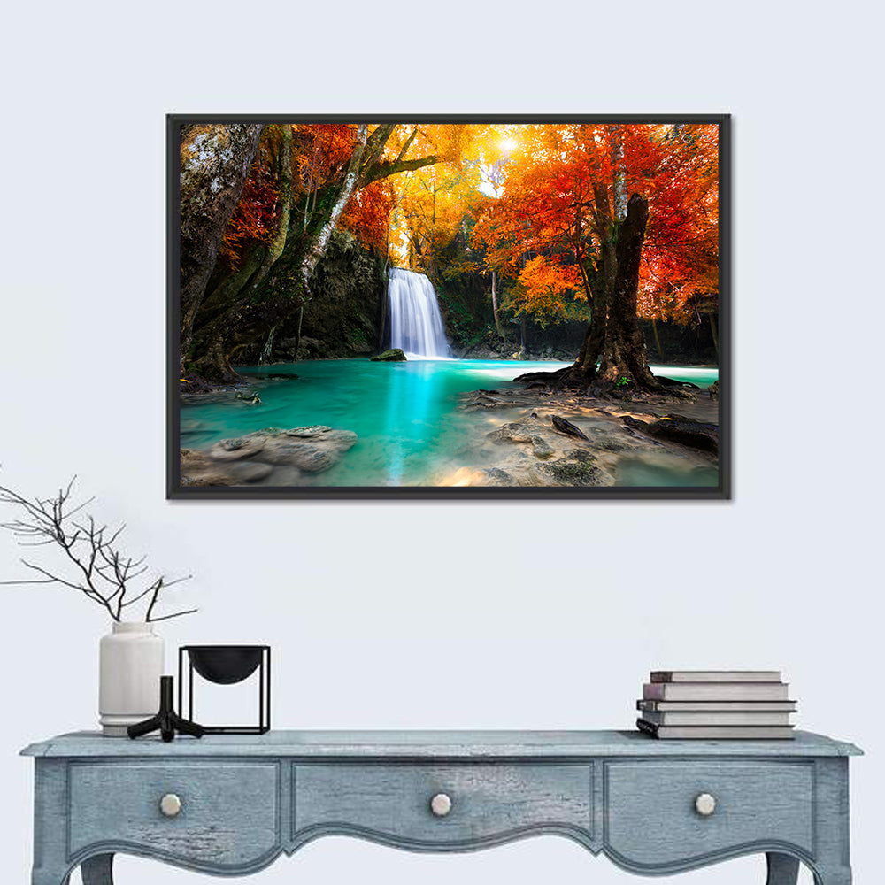 Erawan Waterfall, Kanchanaburi Wall Art in a room, landscape