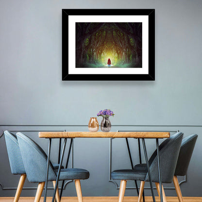 Hedges Forest Pathway Wall Art
