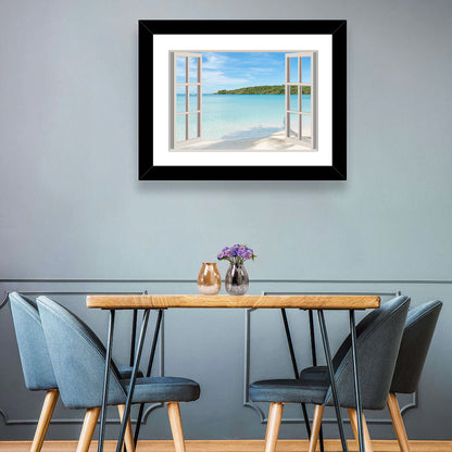 Phuket Beach Window Wall Art