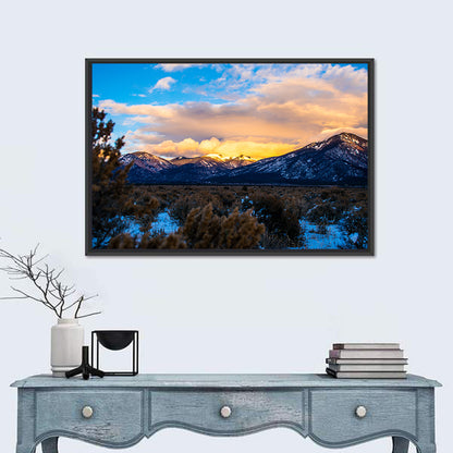Taos  Sangre Winter Desert Wall Art