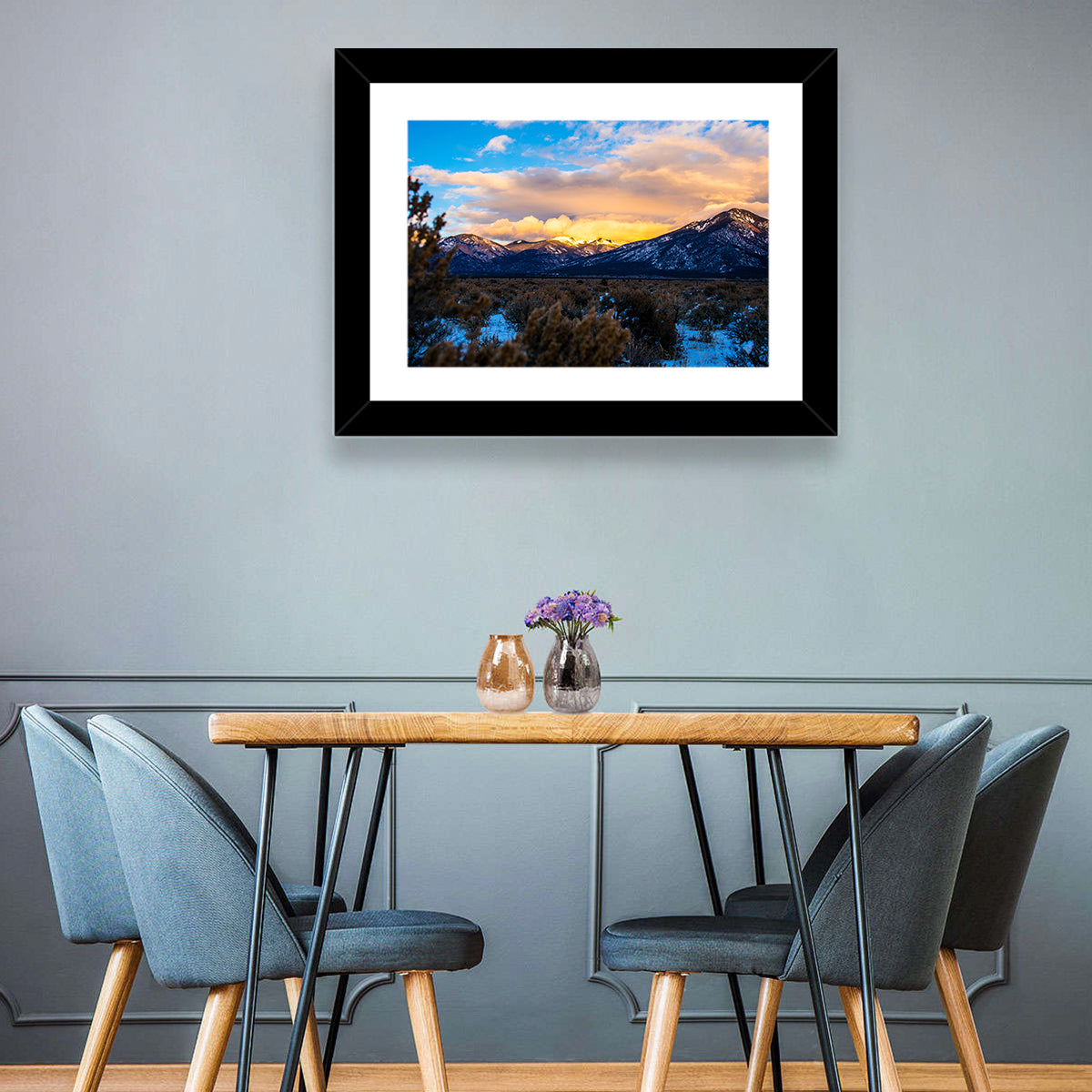 Taos  Sangre Winter Desert Wall Art