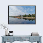 Lake Onega Promenade with Gazebo Wall Art