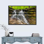 Mossy Ledge Waterfall Wall Art