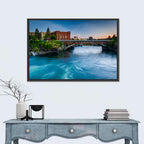 Spokane River at Twilight Wall Art