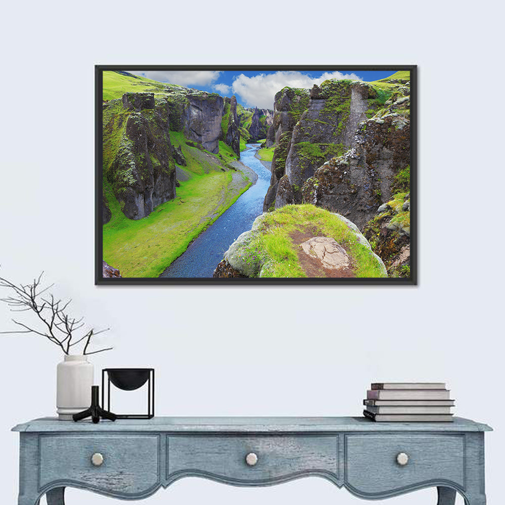 Neverland Cliffs, Fjaðrárgljúfur Canyon Wall Art