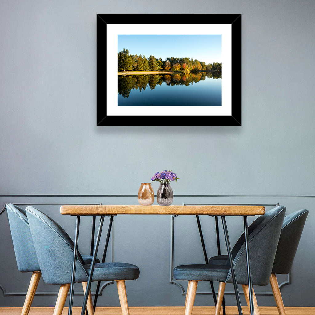 Lake Shaftsbury Autumn Reflection Wall Art