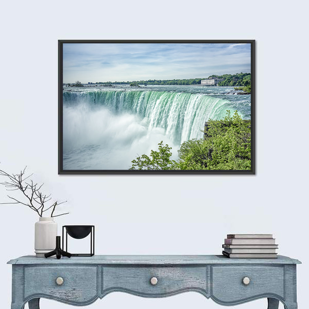 Horseshoe Falls Vista Wall Art in a room, landscape