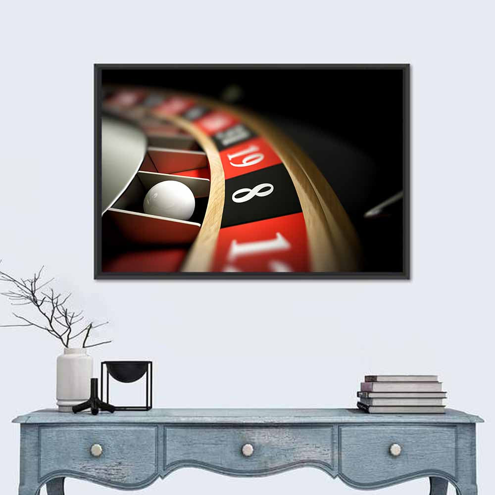 Roulette Ball Closeup Wall Art