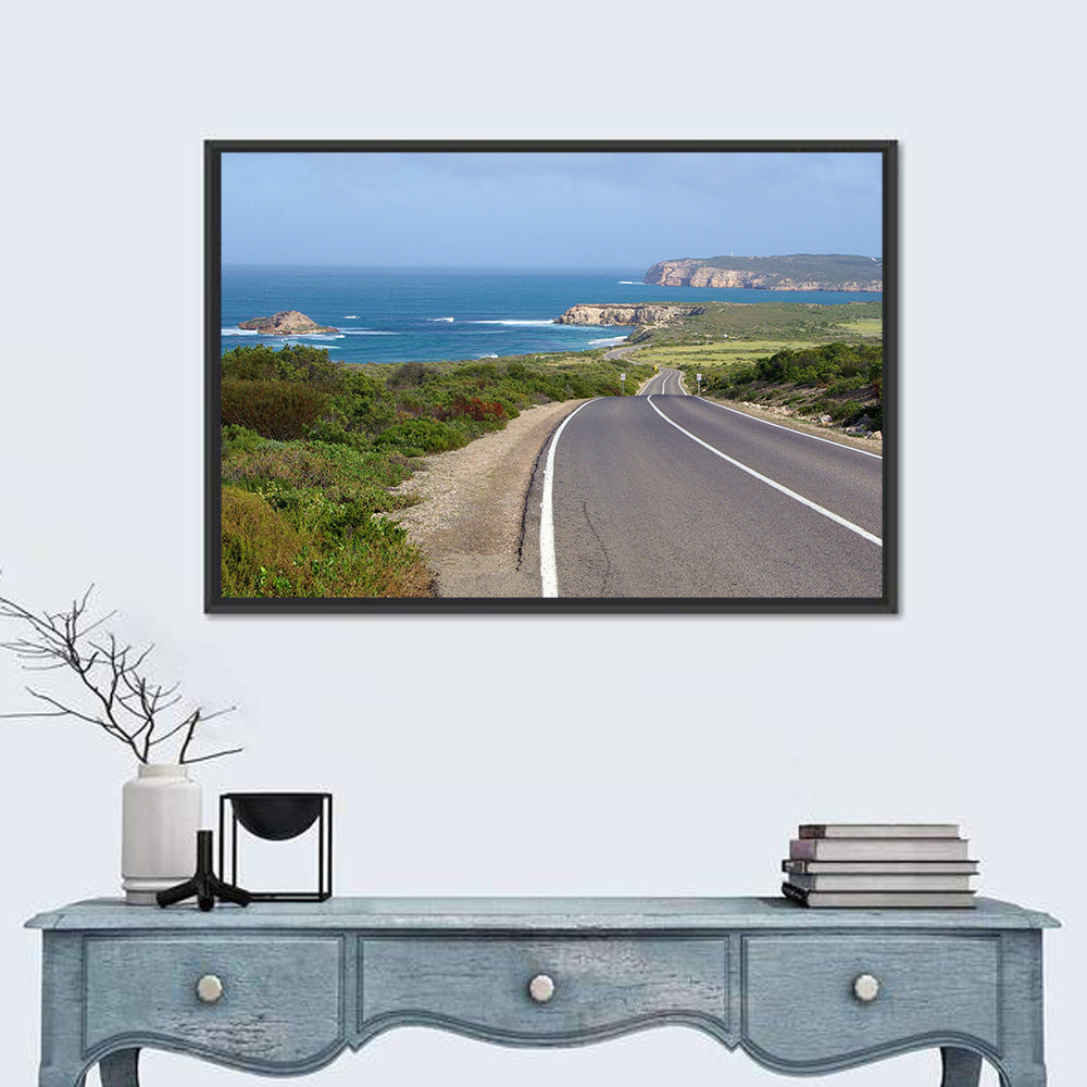 Inneston Coastal Road Wall Art in a room, landscape
