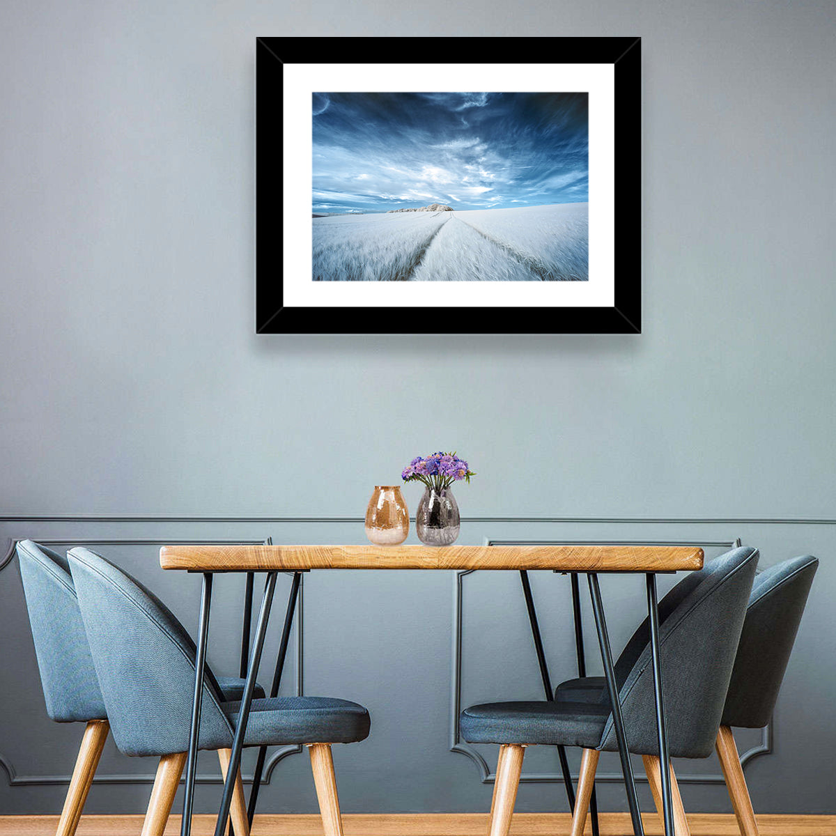 Surreal Infrared Grain Field Wall Art
