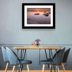 Lake Peipsi Sunset with Rocks Wall Art