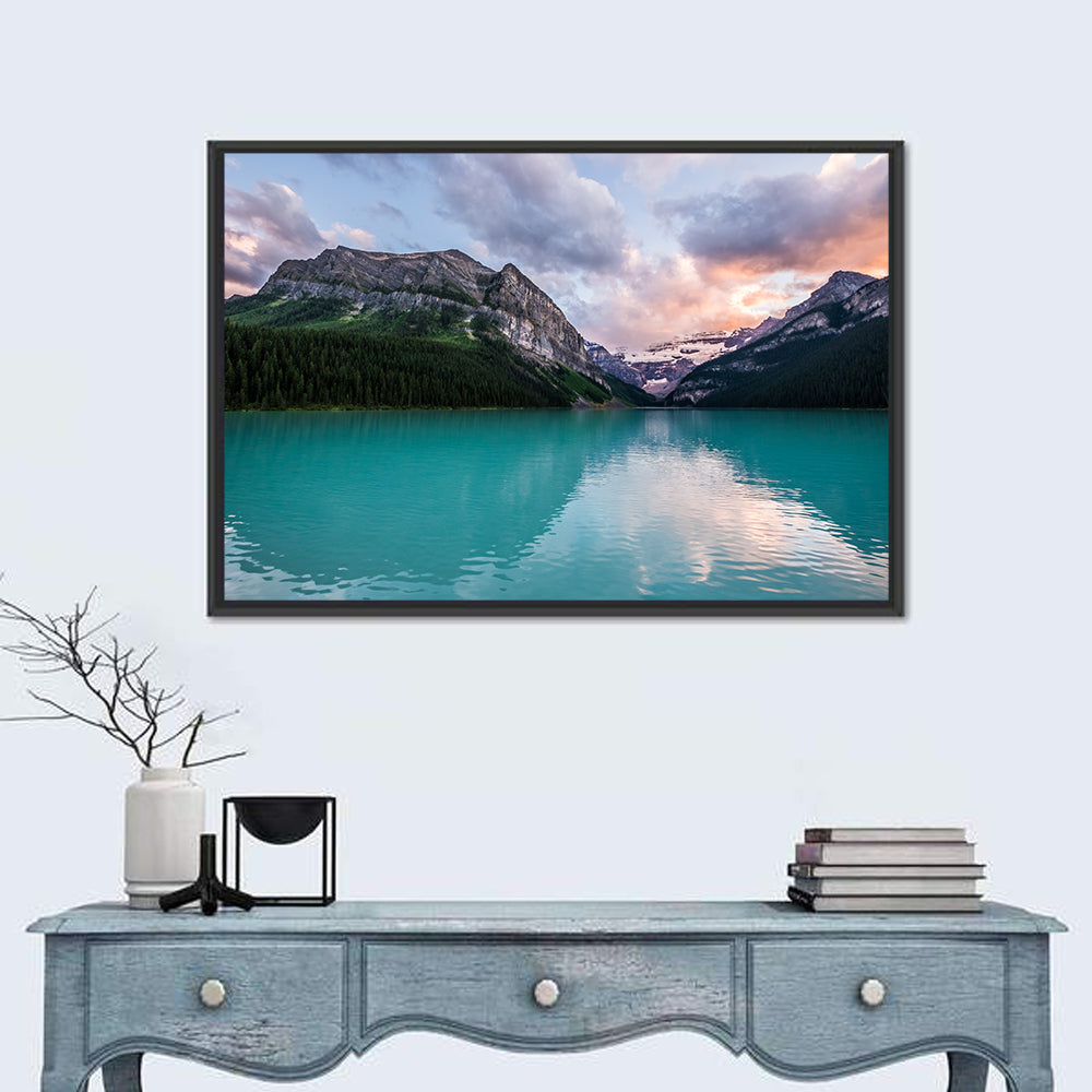 Turquoise Sunset at Lake Louise Wall Art