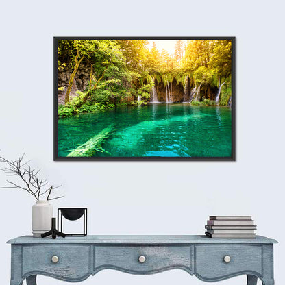 Plitvice Lake Waterfall Wall Art