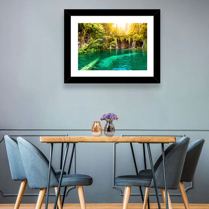 Plitvice Lake Waterfall Wall Art