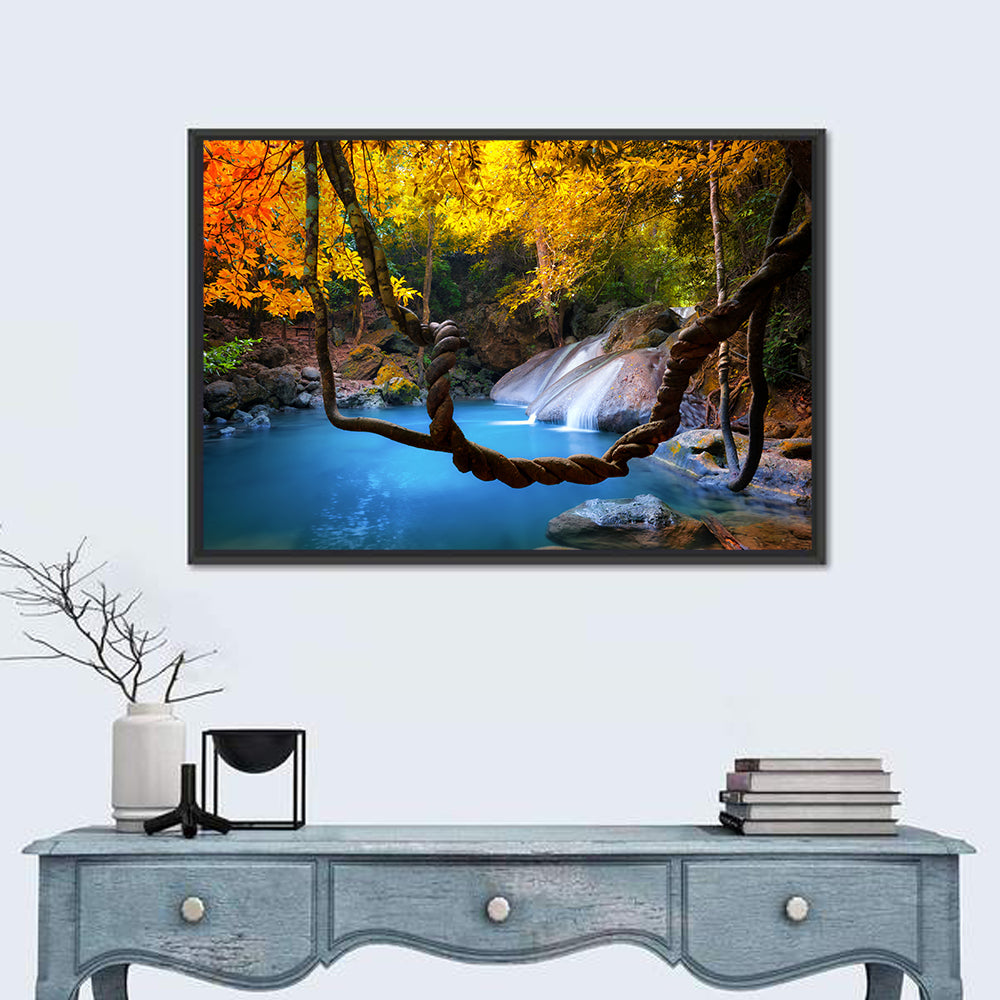 Erawan Waterfall Pool, Kanchanaburi Wall Art in a room, landscape
