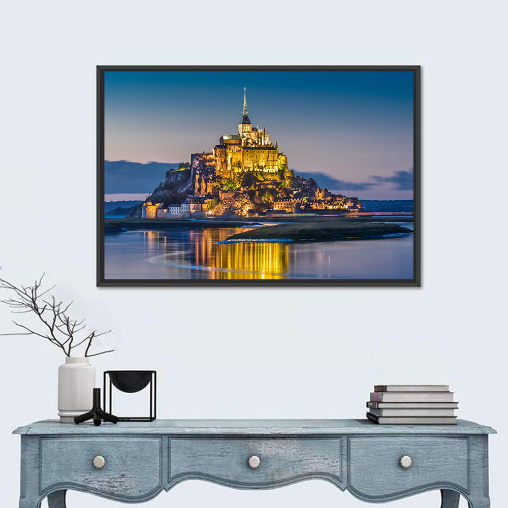 Mont Saint-michel at Dusk Wall Art