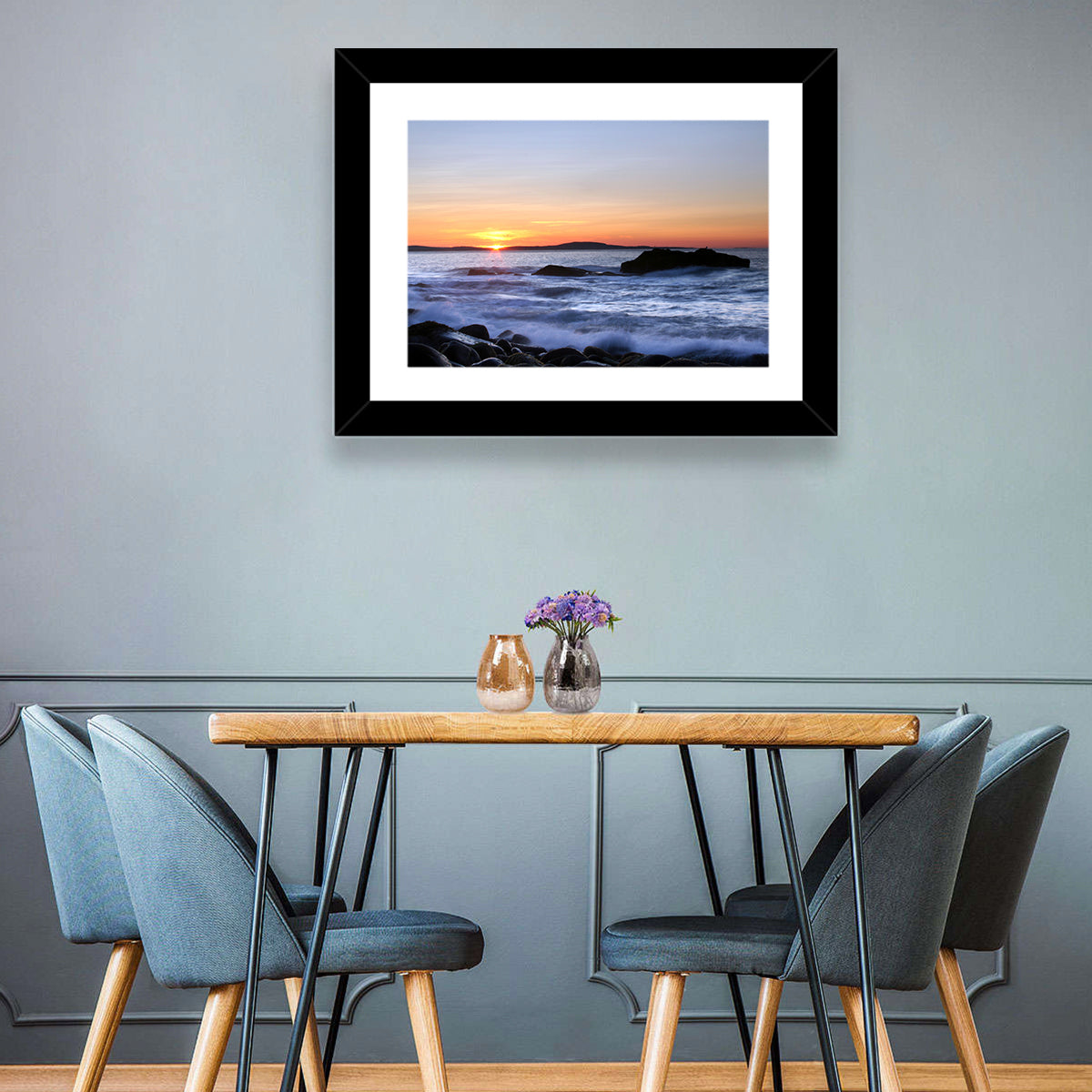 Acadia National Park Coastline Wall Art in a room, landscape