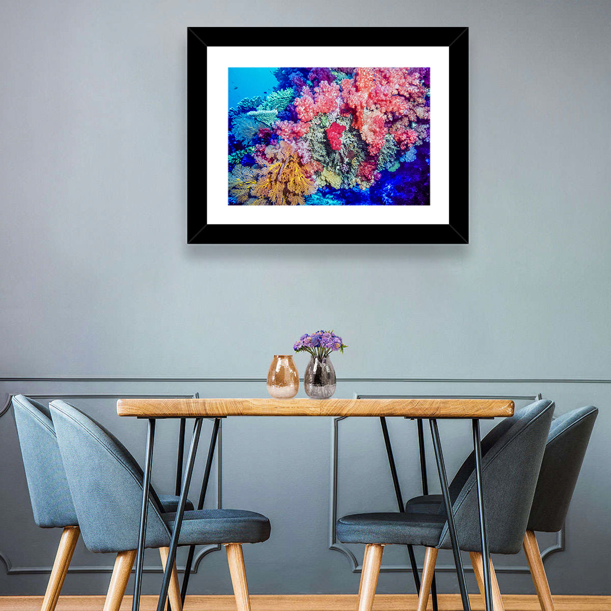 Vibrant Coral Reef Wall Art