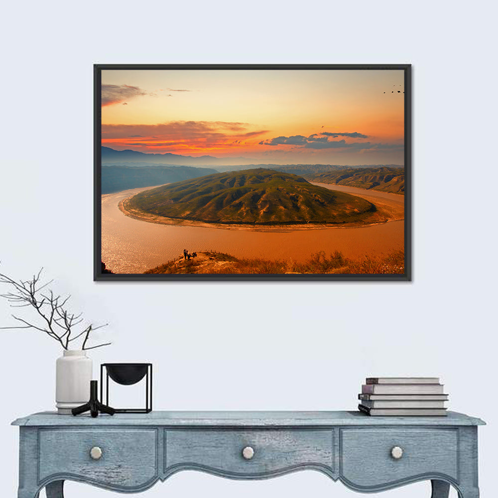Yellow River Qianshan Bend Wall Art