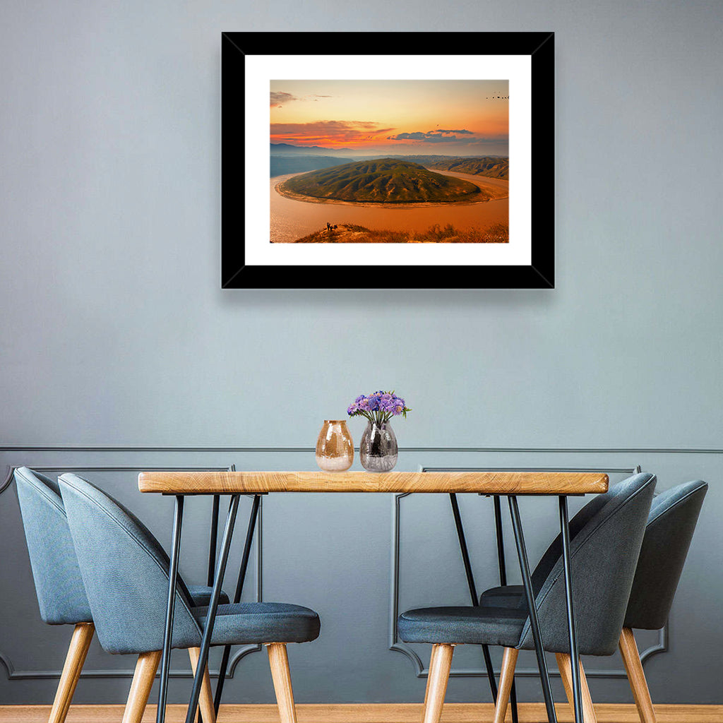 Yellow River Qianshan Bend Wall Art