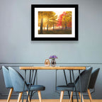 Foggy Autumn Forest Wall Art
