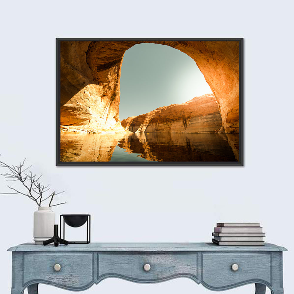 Reflection Canyon Arch Wall Art in a room, landscape