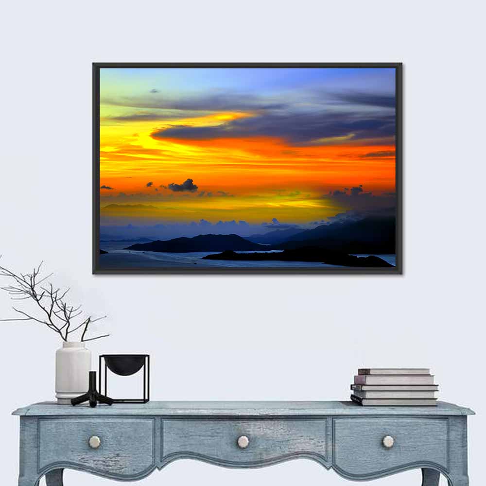 Tranquil Ocean Sunset Wall Art
