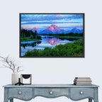 Oxbow Bend Dawn Reflection Wall Art