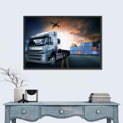 Logistic Industry Concept Wall Art