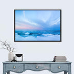 Frozen Blue Seascape Wall Art