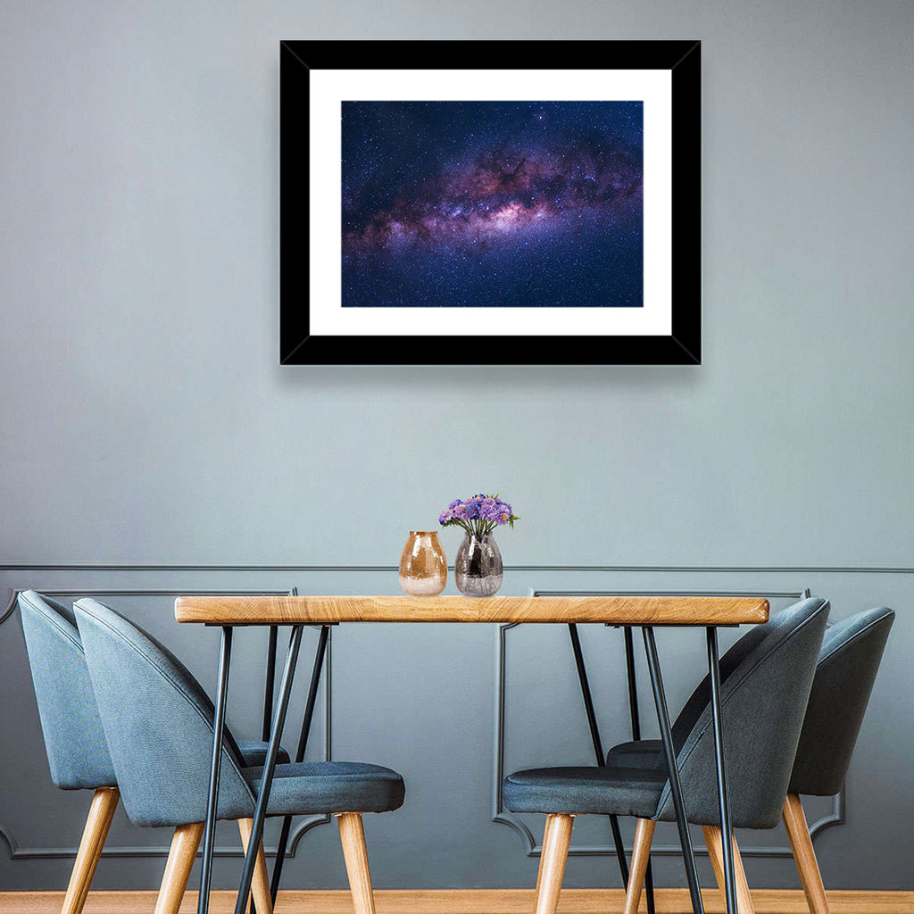 Violet Blue Milky Way Galaxy Wall Art