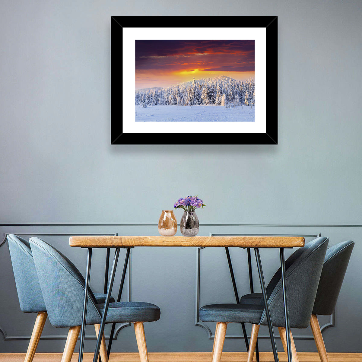 Winter Sunset Wall Art