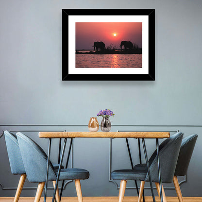 African Elephants Wall Art