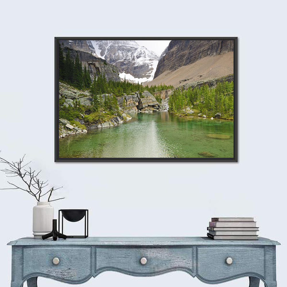 Lake Oesa Alpine View Wall Art in a room, landscape