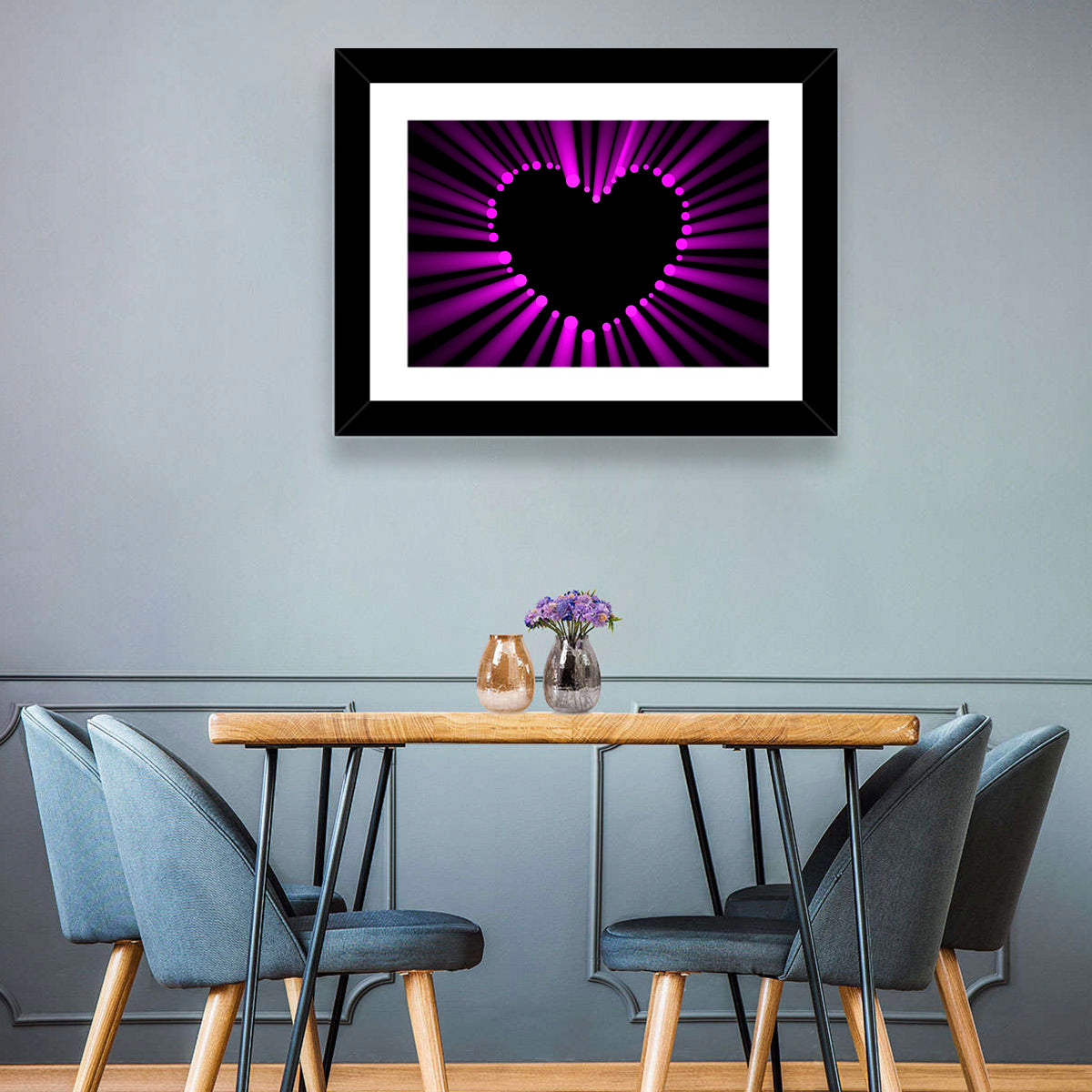 Glowing Heart Wall Art