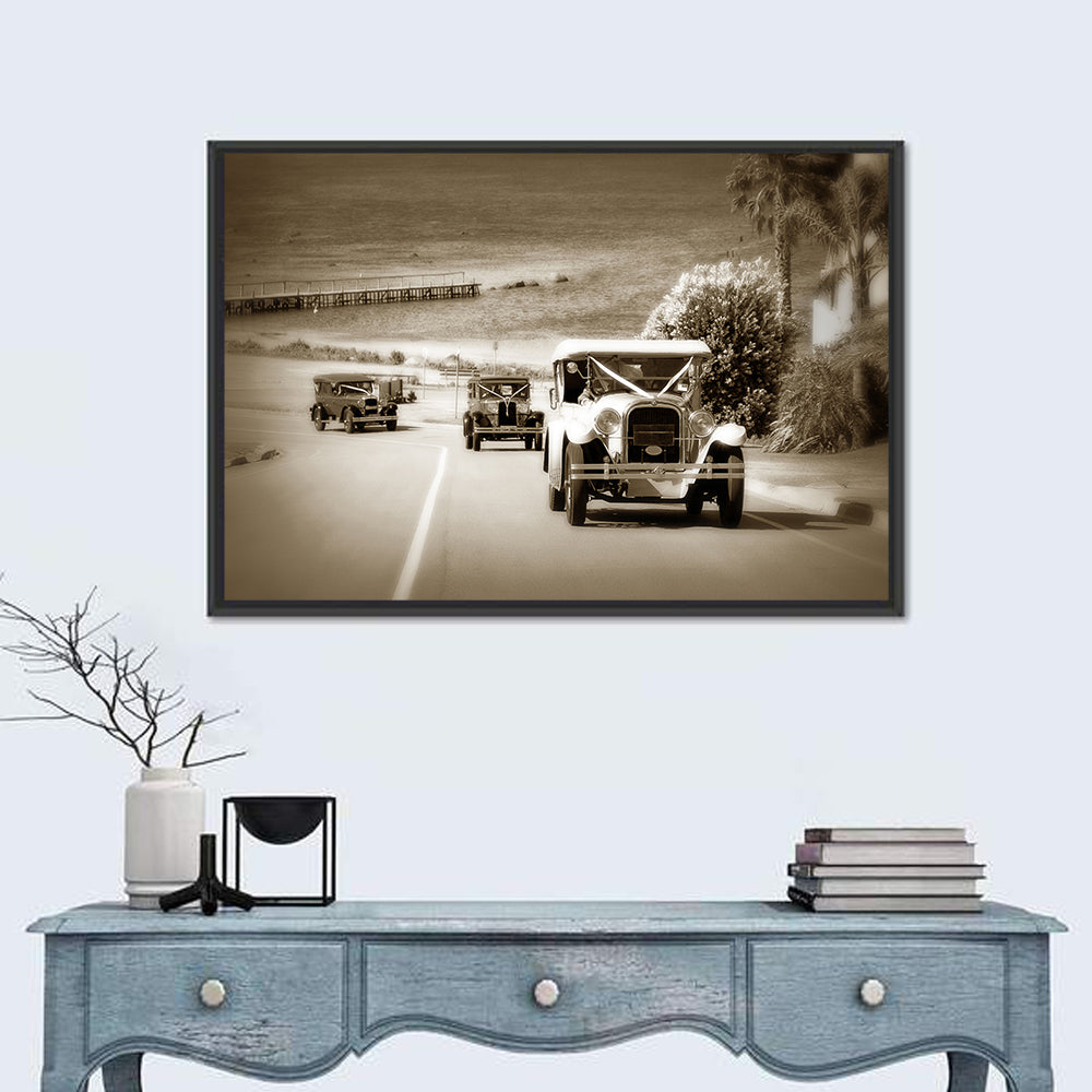 Vintage Wedding Cars Wall Art