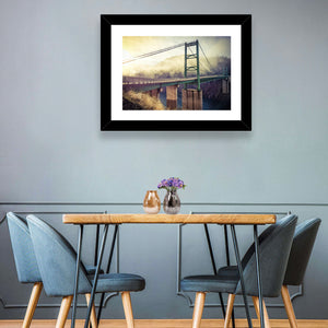 Bridge Over Lake Oroville Wall Art