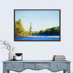 Summer Forest Lake Shoreline Wall Art
