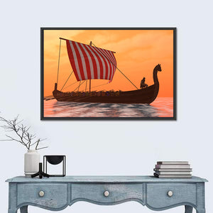 Viking Longboat Wall Art